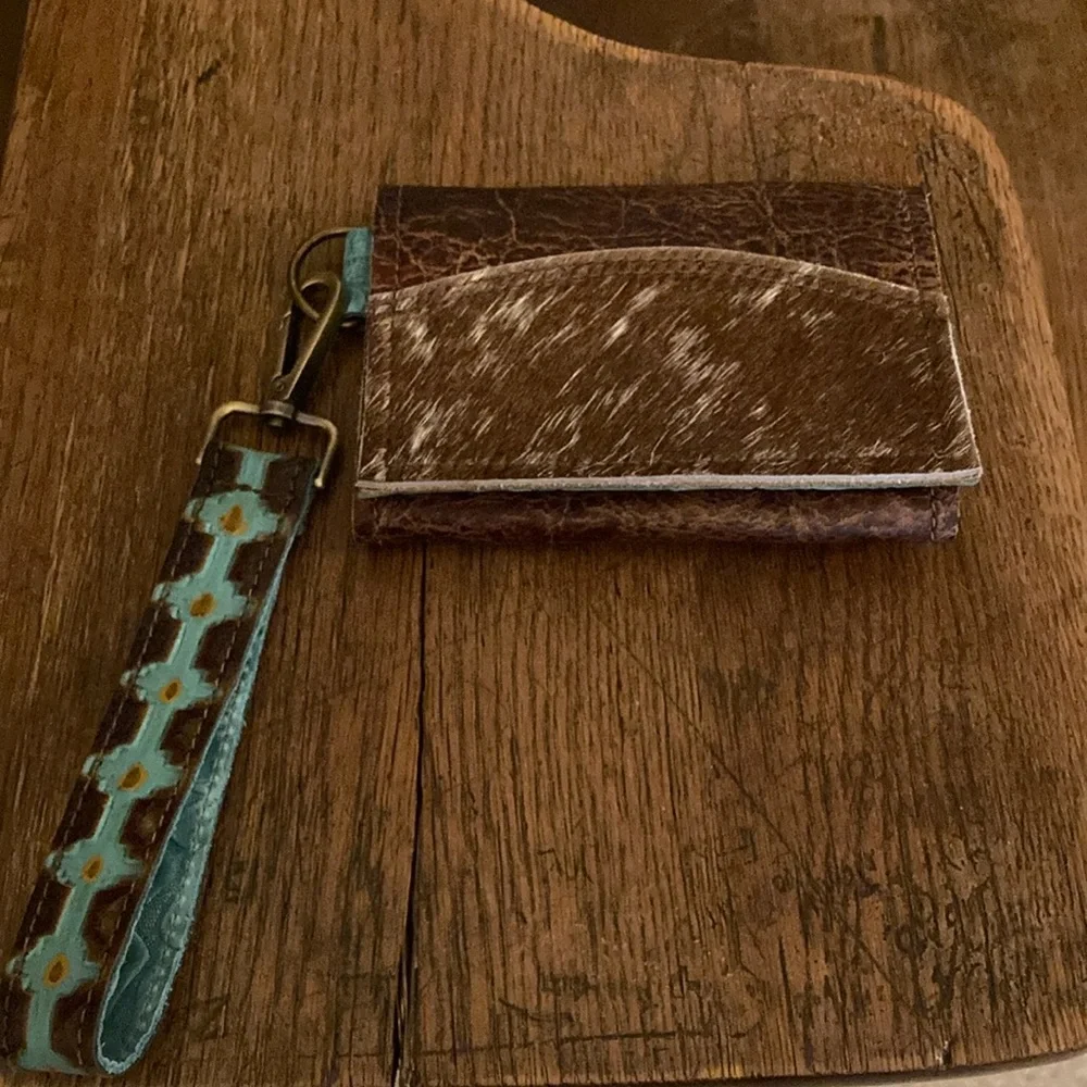 Merrick’s Custom Leather HOH/Leather Mini Wallet NWOT